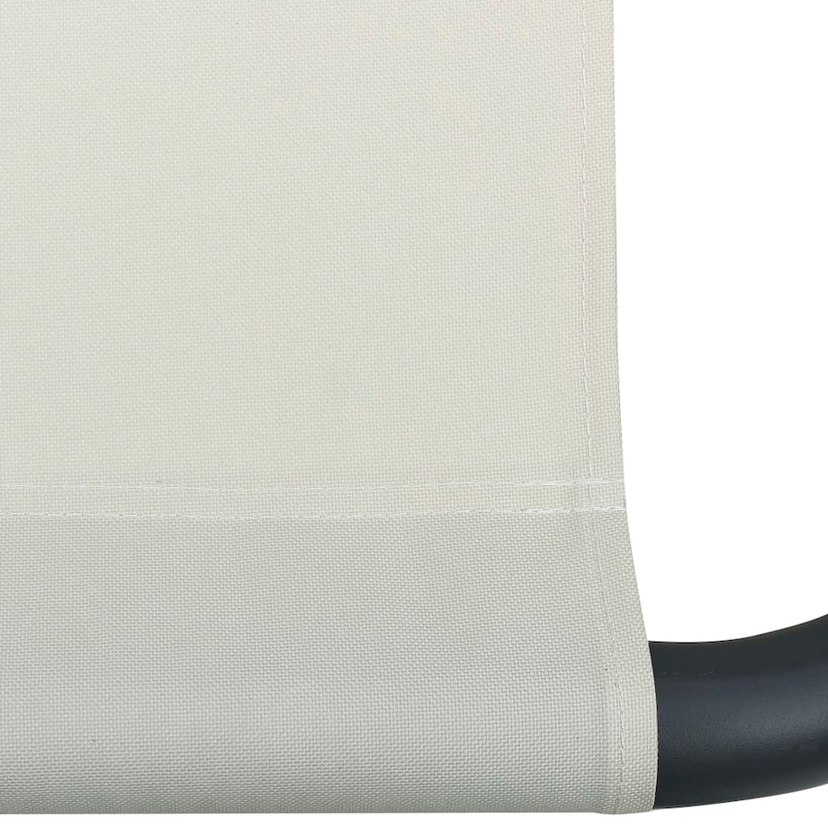 vidaXL Leżanka ogrodowa, kremowa, 200 x 90 cm, stal