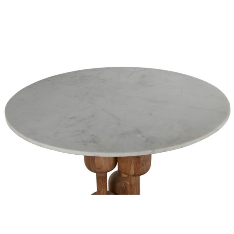 Okrągły stół z marmurowym blatem Ø106 cm MIRABEL