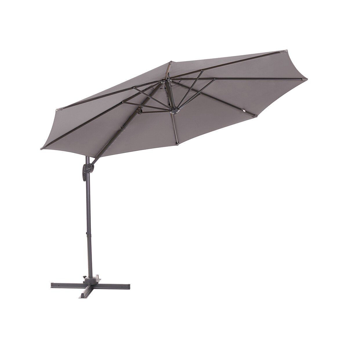 Parasol ogrodowy na wysięgniku 294 cm SAVONA Ciemnoszary