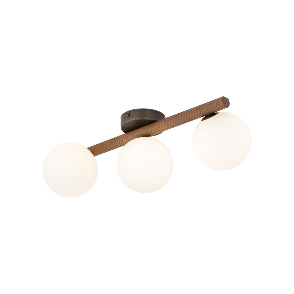 Lampa sufitowa TK Lighting ESTERA WOOD ORZECH 10269 biała, orzech, 3xG9, nowoczesna do salonu i kuchni