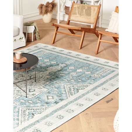 Dywan bawełniany 200 x 300 cm miętowy FULLA