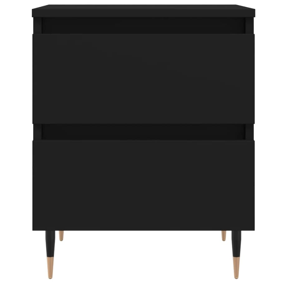 vidaXL Szafki nocne, 2 szt., czarne, 40x35x50 cm