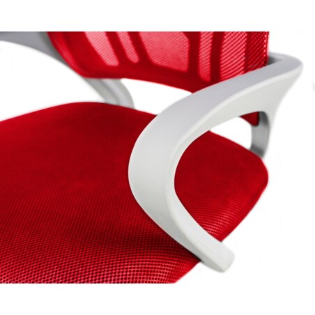 Krzesło biurowe profilowane SMART czerwone
