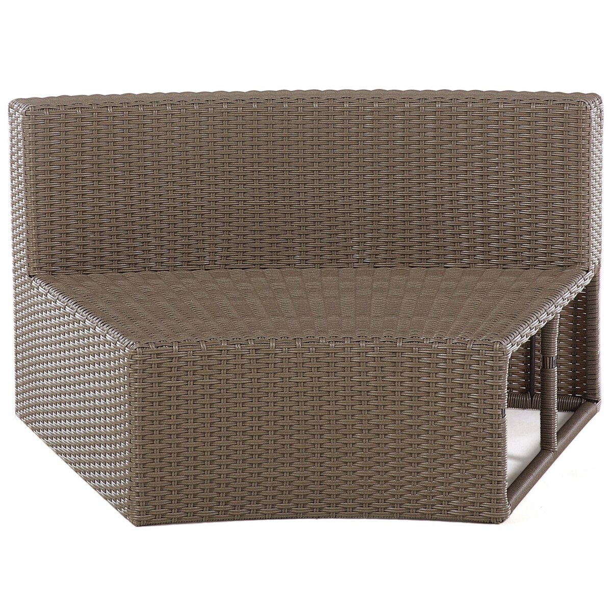 Zestaw ogrodowy z technorattanu 9-osobowy brązowy SEVERO