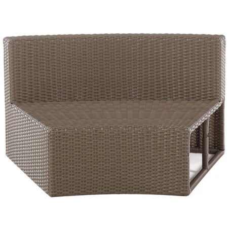 Zestaw ogrodowy z technorattanu 9-osobowy brązowy SEVERO