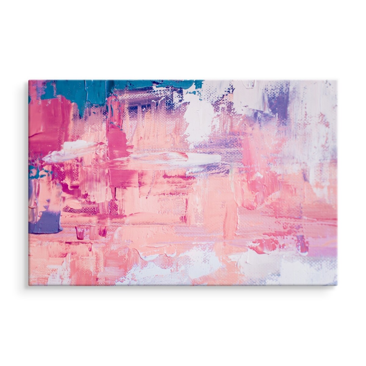 Obraz Na Płótnie Teksturowana Różowa Abstrakcja 120x80cm