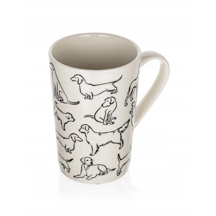 2x KUBEK WYSOKI w psy CERAMIKA 450 ml na herbatę