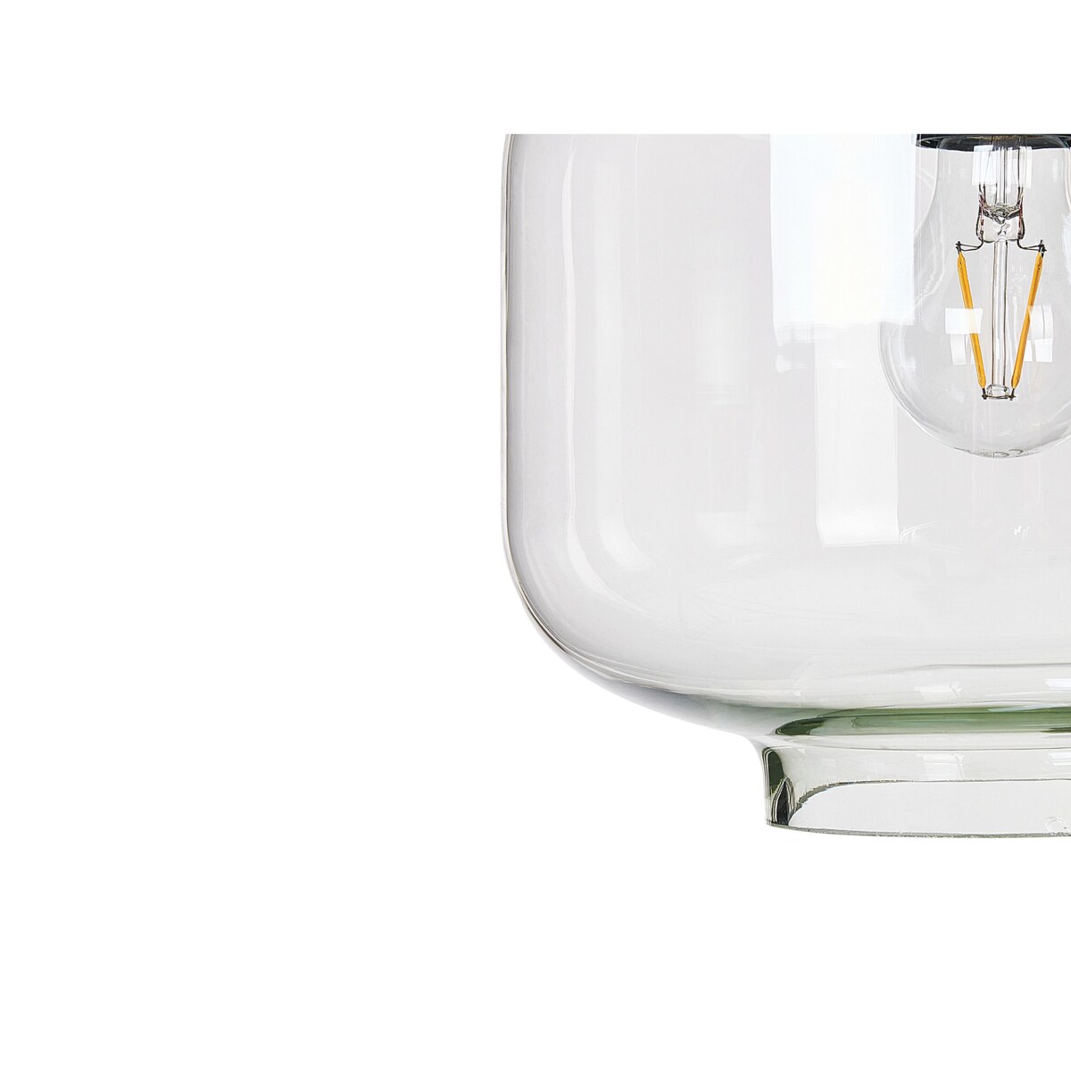 Lampa wisząca szklana 6-punktowa przezroczysta BEMBOKA