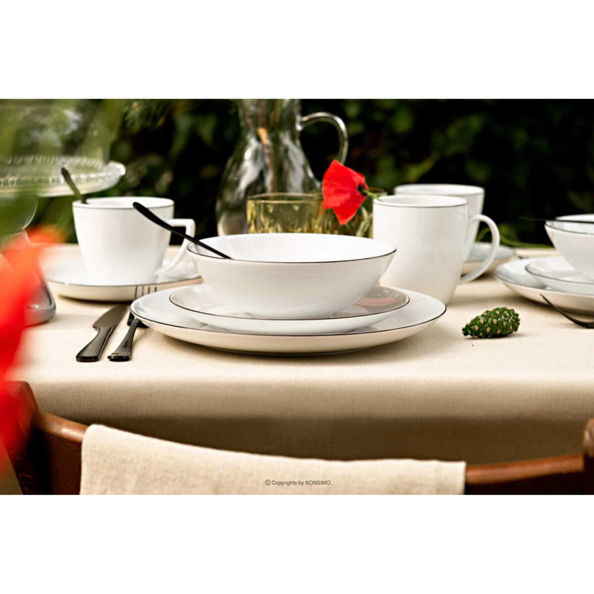 Komplet filiżanek 6os. (12el.) BOSS CZARNY RANT