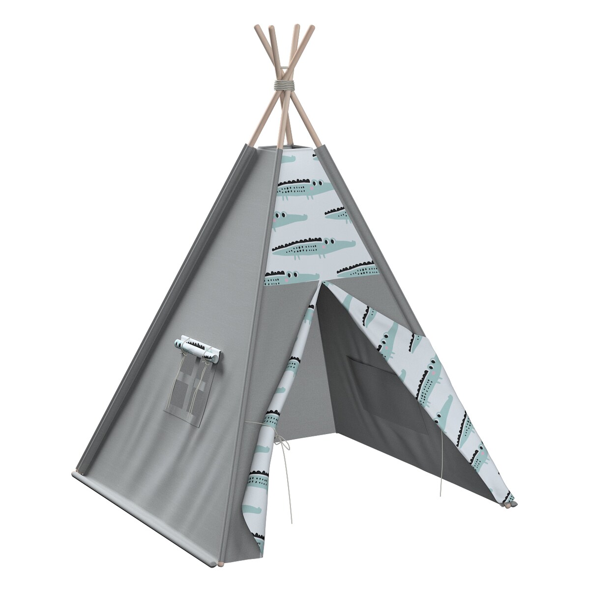 Tipi, ecru-zielony, 110 x 110 x 155 cm, Magic Collection