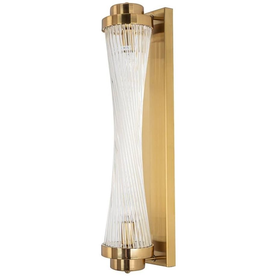 Ścienna lampa Column MSE010100361 szklana glamour złota