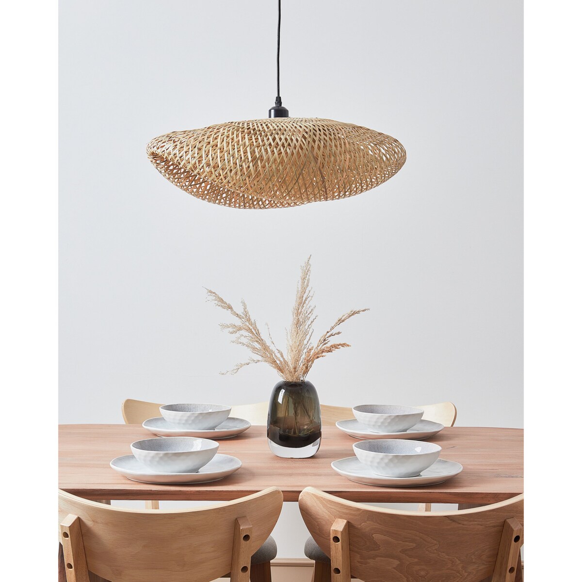 Lampa wisząca BALHA Drewno bambusowe Naturalny