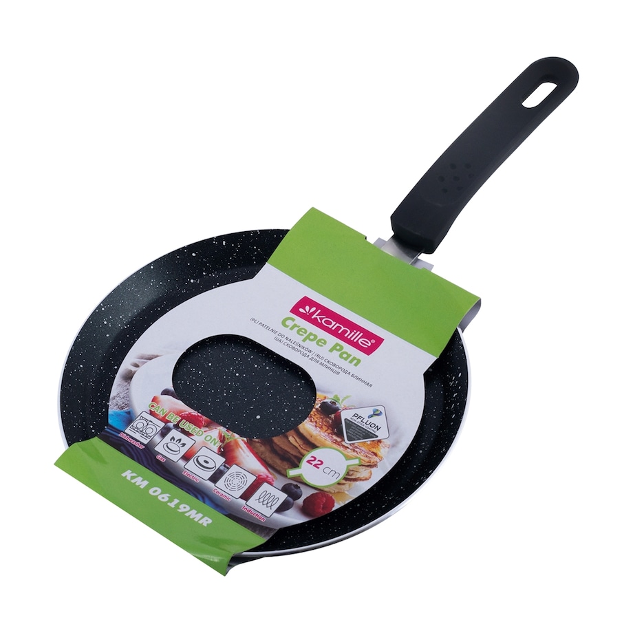 Patelnia do smażenia naleśników naleśnikowa marmurkowa 22cm KAMILLE