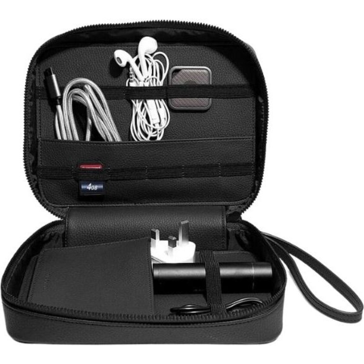 Etui na ładowarki i słuchawki Stackers Pebble czarne