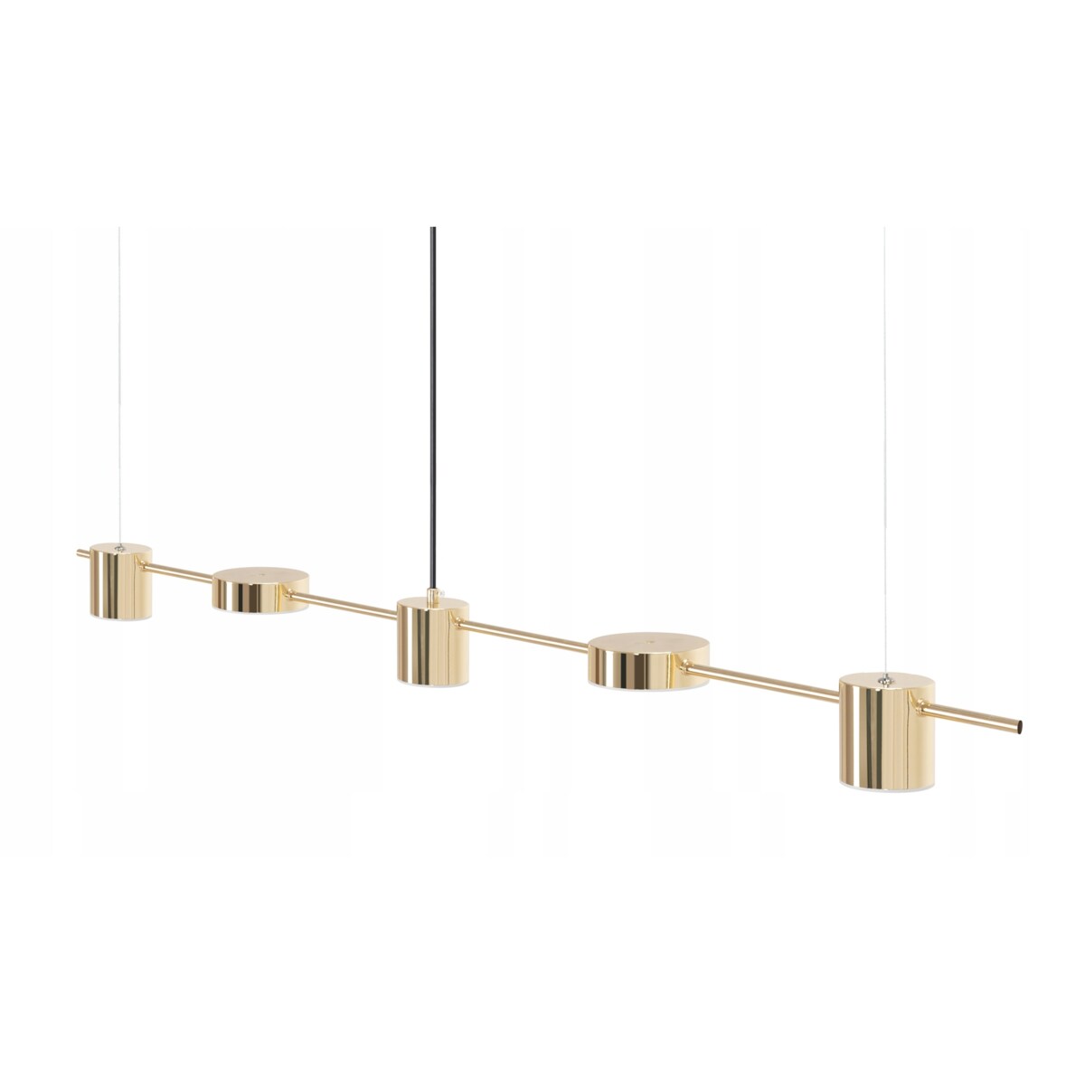 Lampa Sufitowa Led Nowoczesna Złota Gold Metalowa