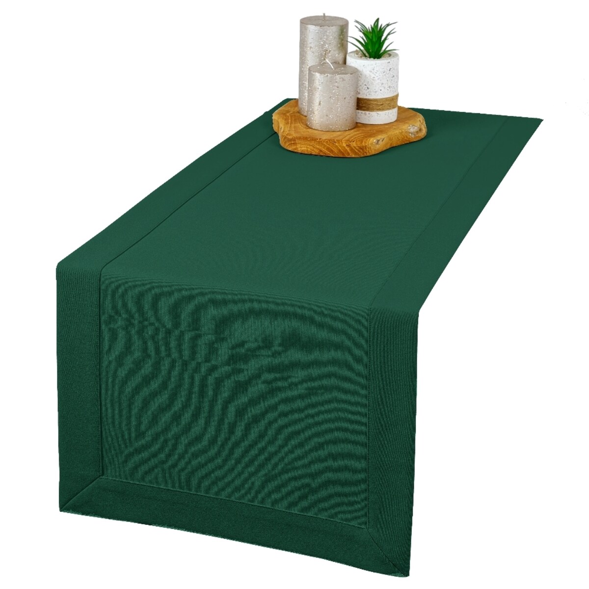 Bieżnik Maxima ciemnozielony (6719) O5 - 40x240 cm - zielony