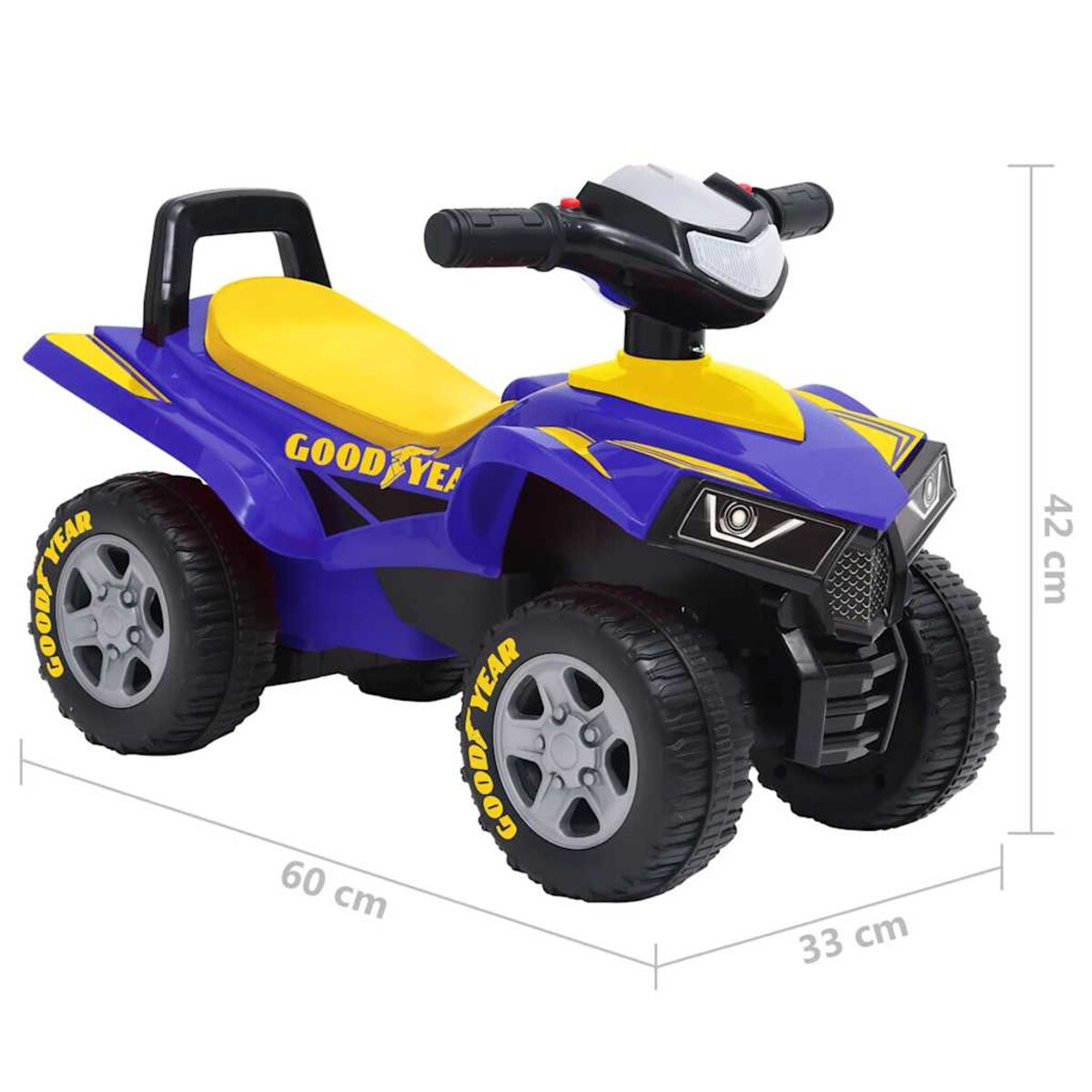 vidaXL Jeździk quad Good Year, niebieski