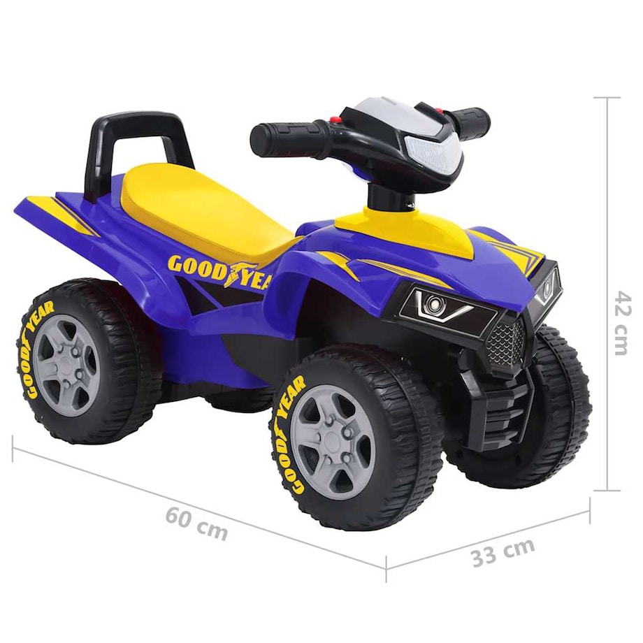 vidaXL Jeździk quad Good Year, niebieski
