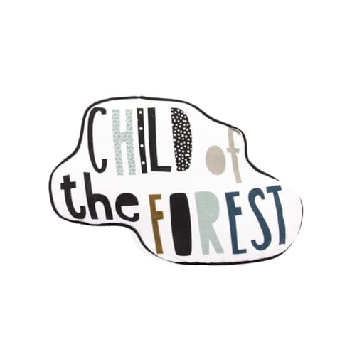 Poduszka dla dziecka THE FOREST z napisem, TODAY