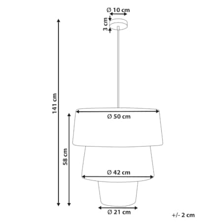 Lampa wisząca ze słomy naturalna PREMAT