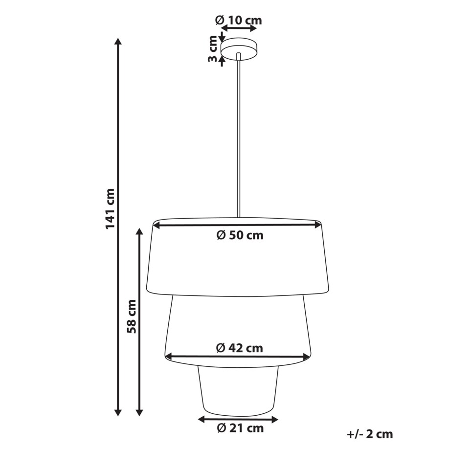 Lampa wisząca ze słomy naturalna PREMAT