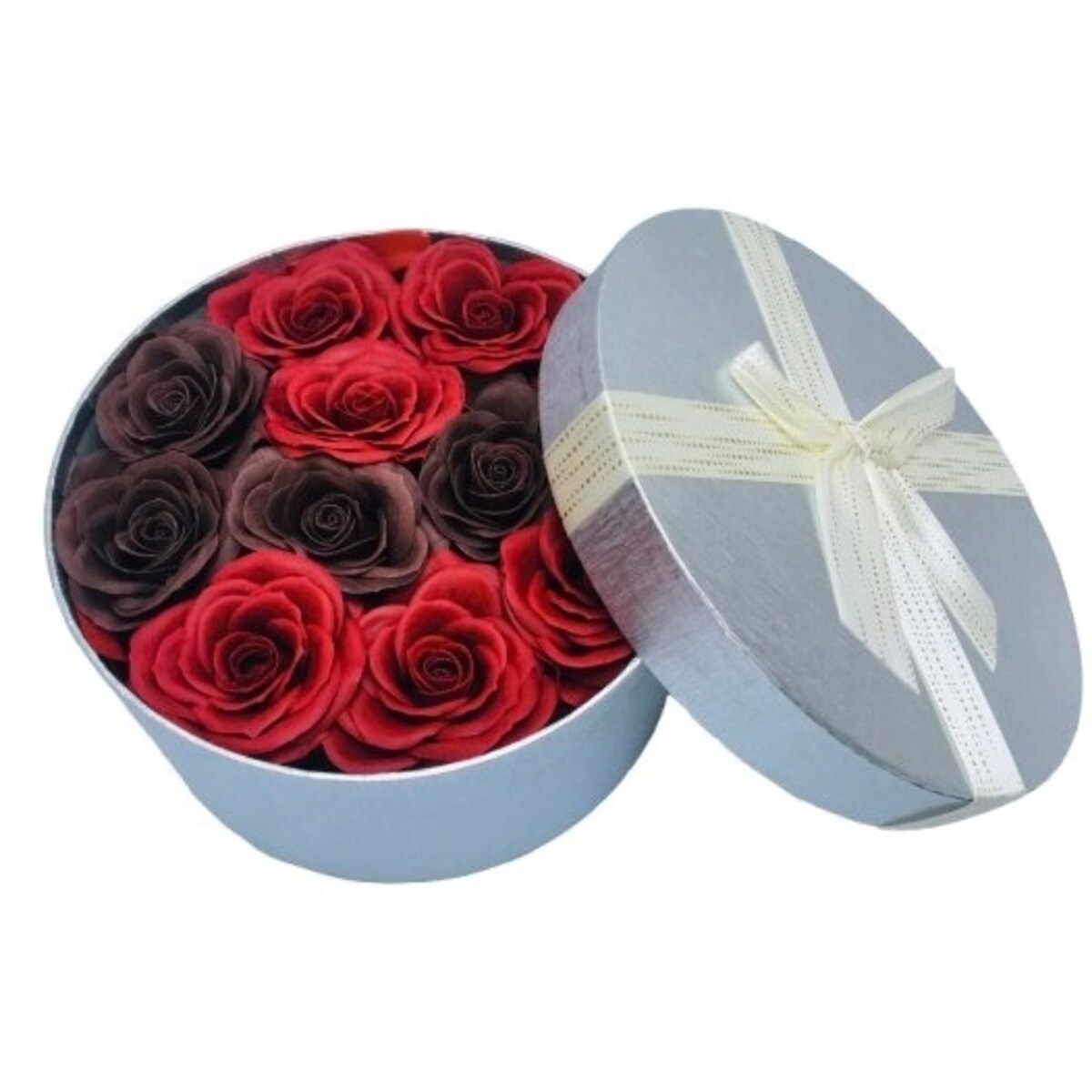 DZIEŃ MAMY FLOWER BOX pudełko KWIATY MYDLANE róża bukiet urodziny prezent