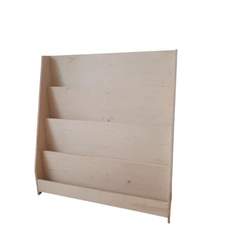 BIBLIOTECZKA DREWNIANA STOJĄCA NA KSIĄŻKI