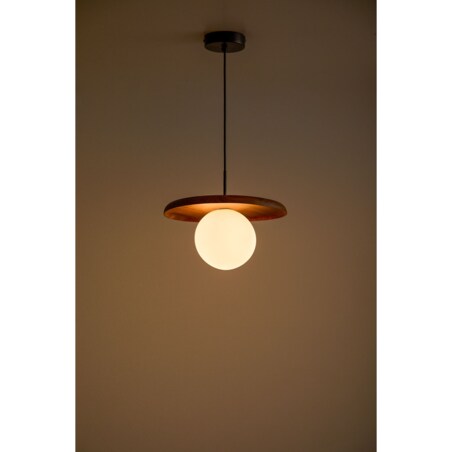 Lampa wisząca z drewna akacjowego Freidy