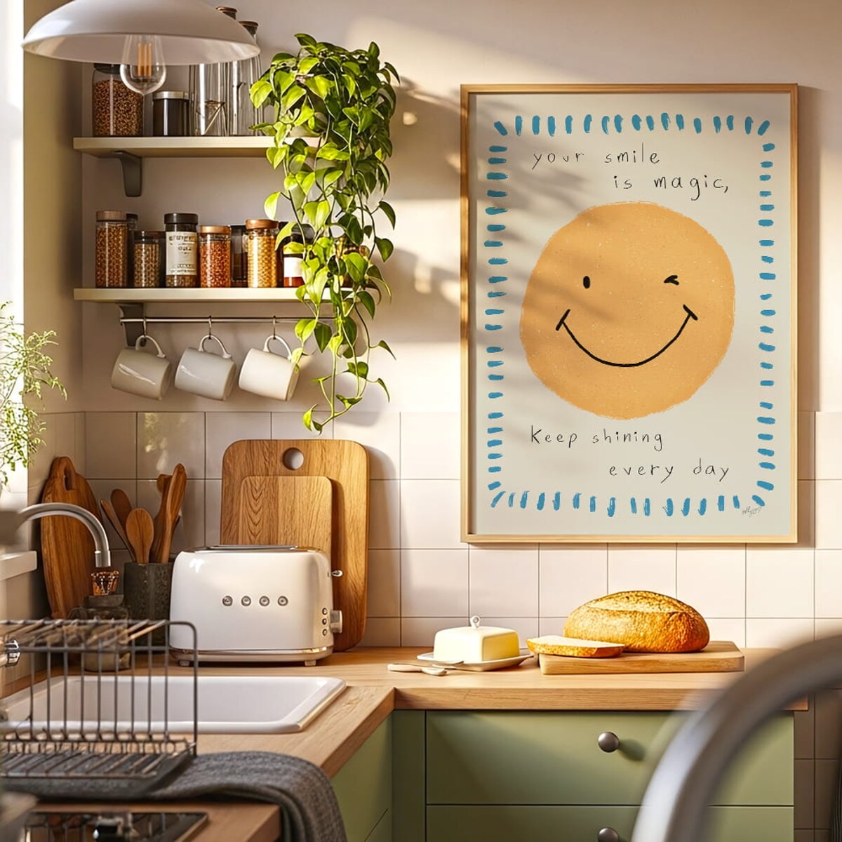 plakat twój uśmiech to magia 70x100