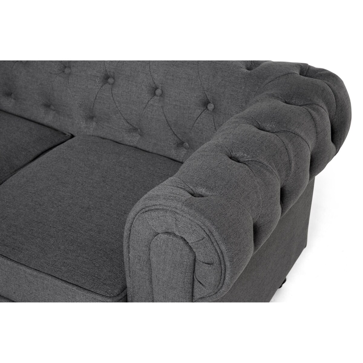 Komplet wypoczynkowy dla 4 osób CHESTERFIELD Szary