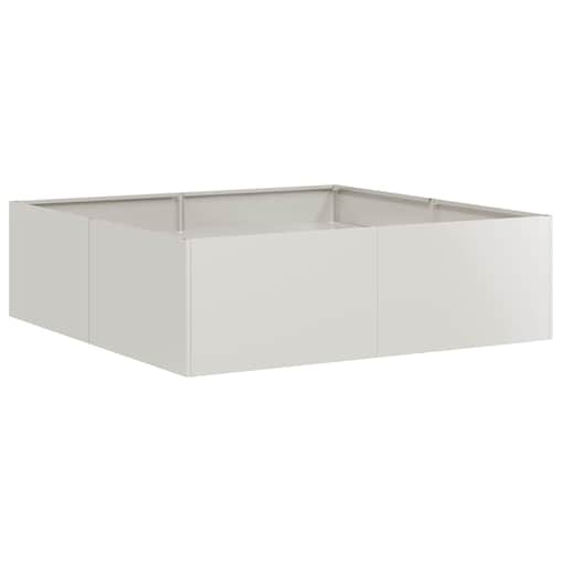 vidaXL Doniczka 100x100x30 cm Stal nierdzewna