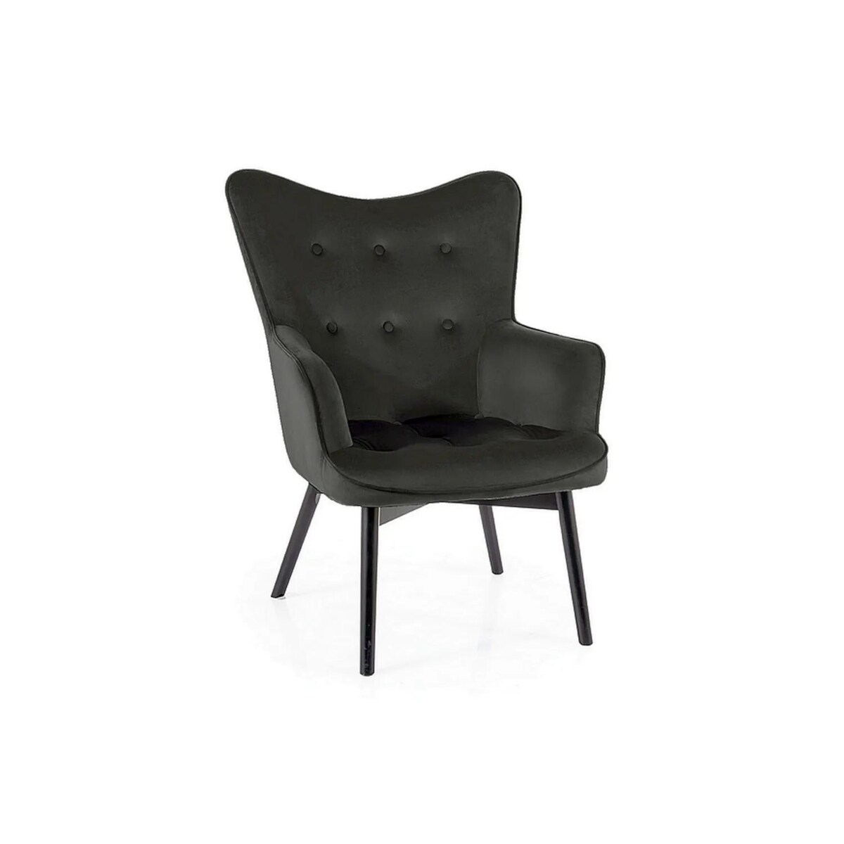 Fotel do salonu CARMEN VELVET czarny