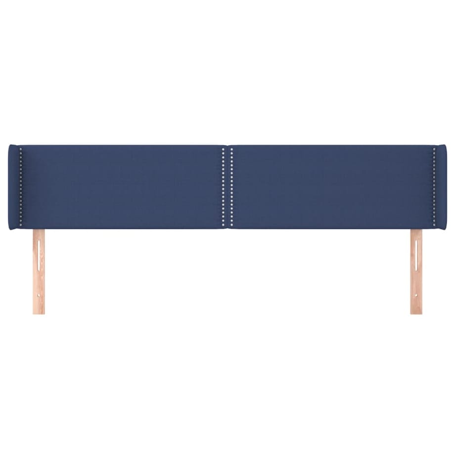 vidaXL Zagłówek uszak, niebieski, 183x16x78/88 cm, tkanina