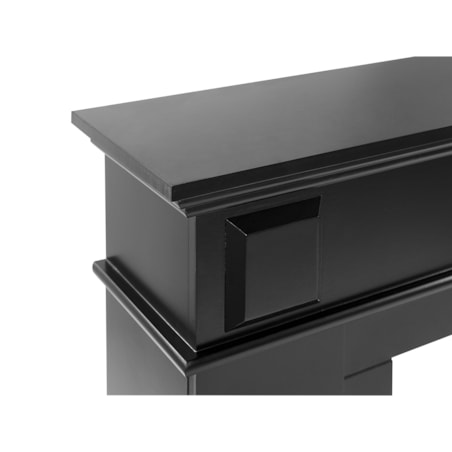 Portal kominkowy czarny TUMARE