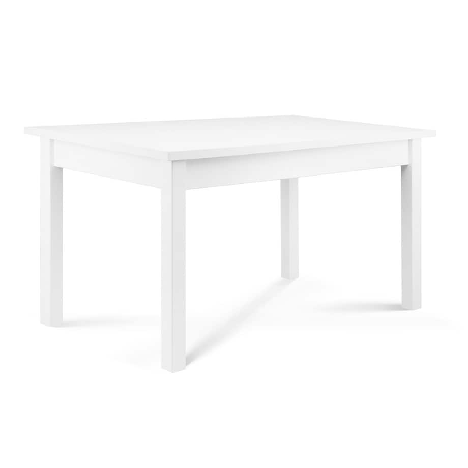 KONSIMO CENARE Stół prosty rozkładany 160 x 80 cm biały