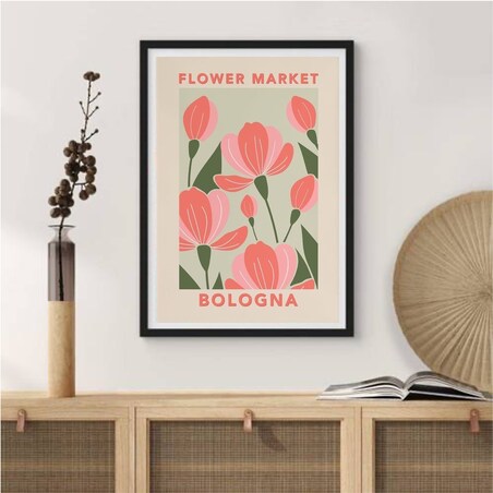 Poster Story, Plakat, Obraz - Flower Market Bologna, wymiary 42 x 60 cm