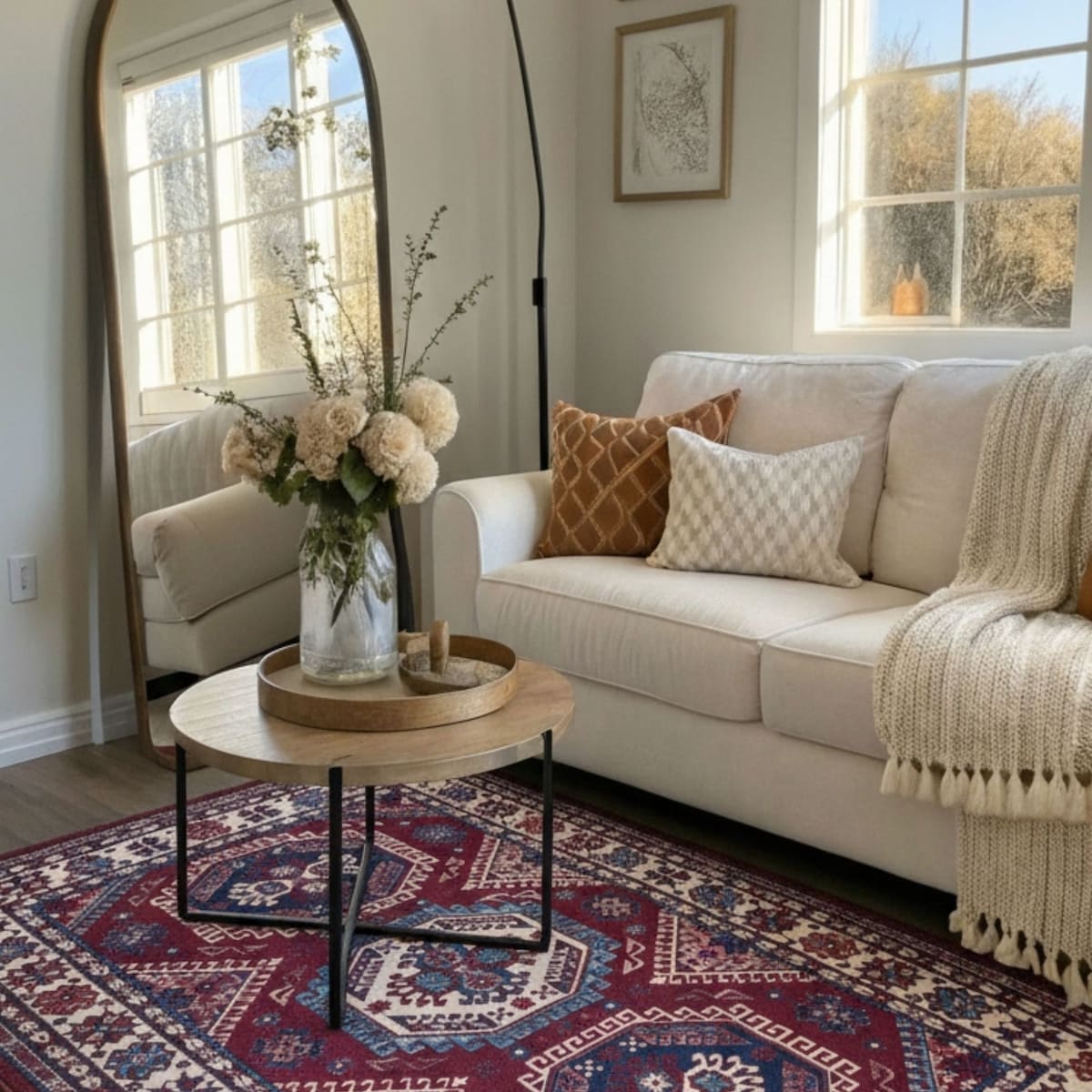 Dywan Klasyczny Sereno 160x230 cm Velvet Bordowy