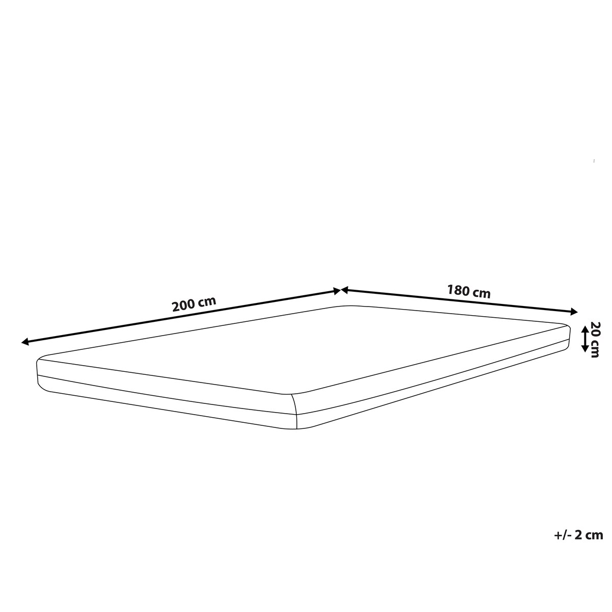 Materac termoelastyczny MEMORY BALANCE PLUS H3/4 twardy 180 x 200 cm