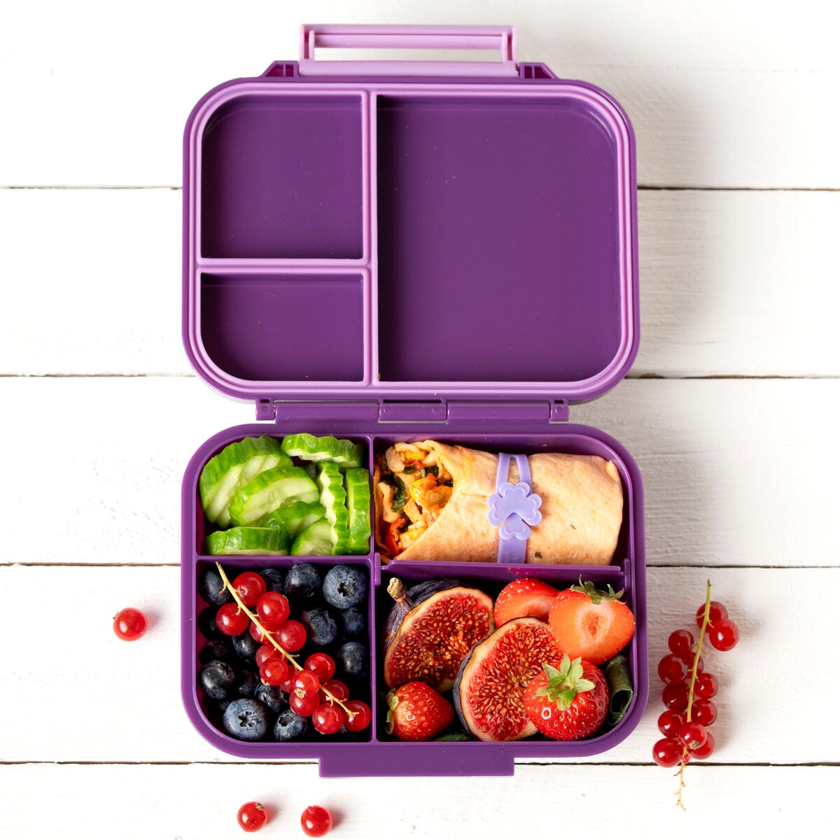 LEKKABOX CLASSIC mini lunchbox z przegródkami, Lilac