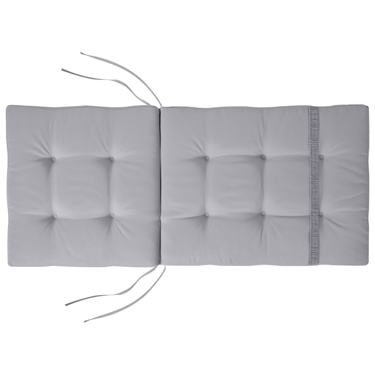 Zestaw 8 poduszek siedziskowych/oparciowych MAUI PREMIUM Jasnoszary