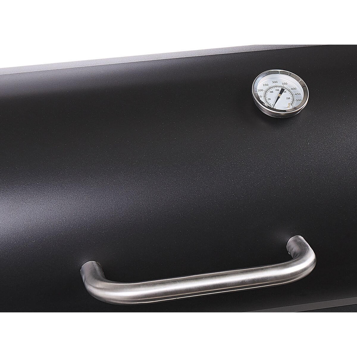 Grill węglowy z wędzarnią czarny KATLA