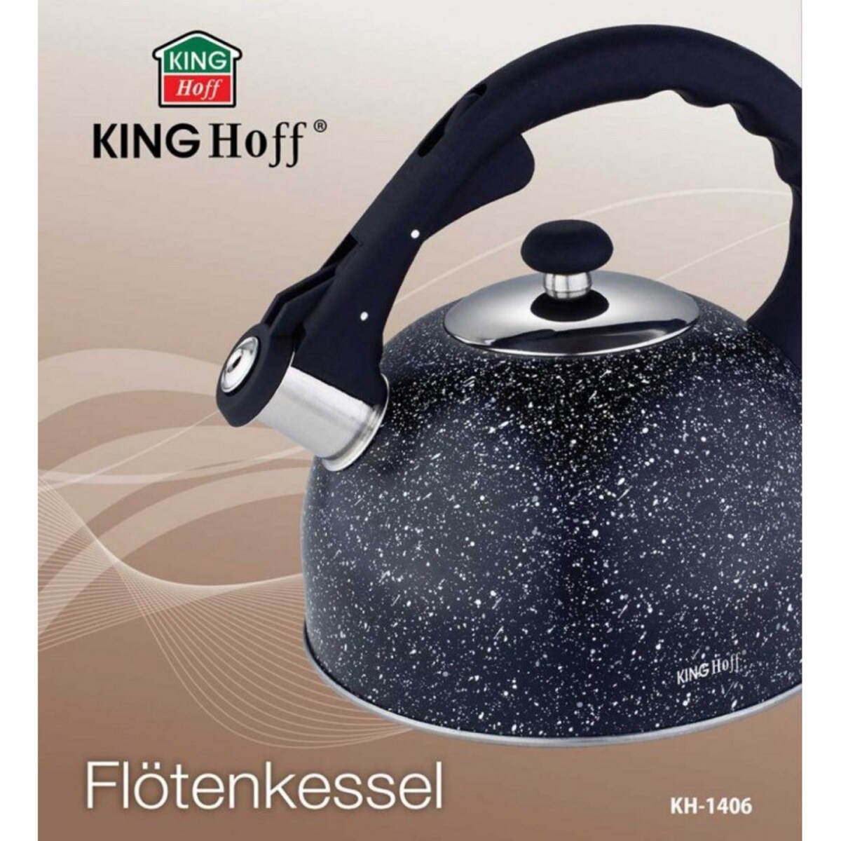 Czajnik Z Gwizdkiem 2,6L Kinghoff Marble