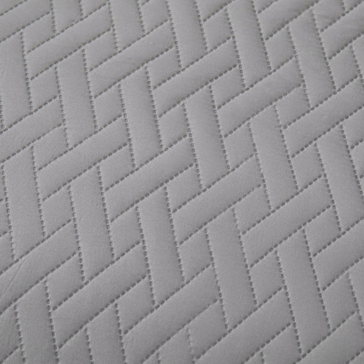 Narzuta na Łóżko 200 x 220 Pikowana Dash Srebrny Dwustronna Jednokolorowa