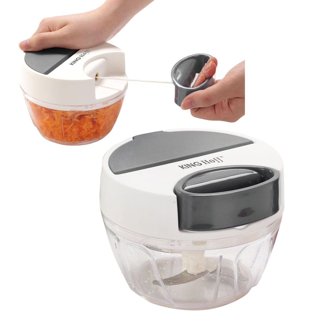 Rozdrabniacz siekacz kuchenny sznurkowy 400ml KINGHOFF