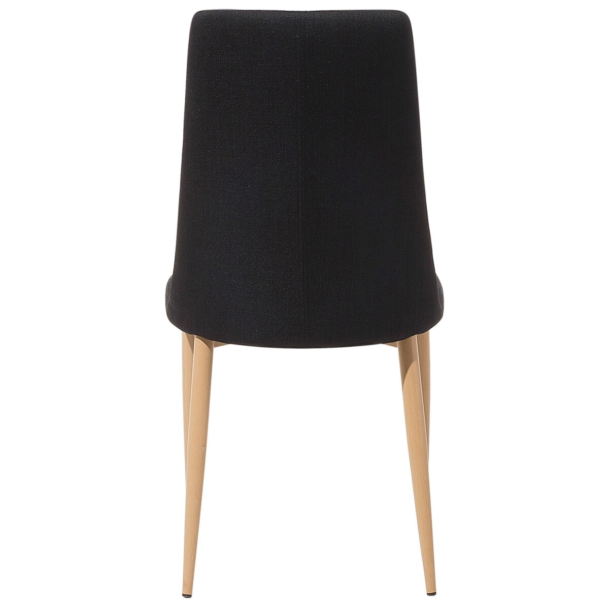 Zestaw 2 krzeseł do jadalni czarny CLAYTON