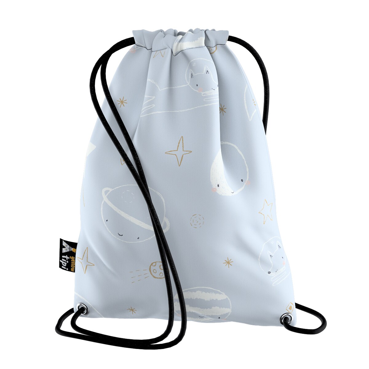 Worek plecak Kiddy, szary, 28x40cm, Magic Collection