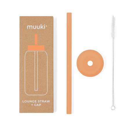 MUUKI słomka do butelki 720 ml, Tropical Papaya