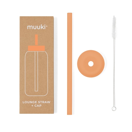 MUUKI słomka do butelki 720 ml, Tropical Papaya