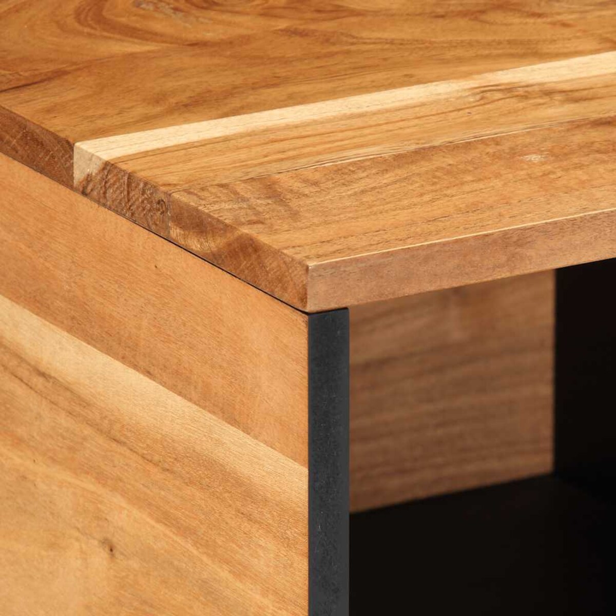 vidaXL Stolik kawowy, 80x50x40 cm, lite drewno akacjowe