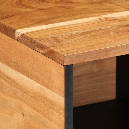 vidaXL Stolik kawowy, 80x50x40 cm, lite drewno akacjowe